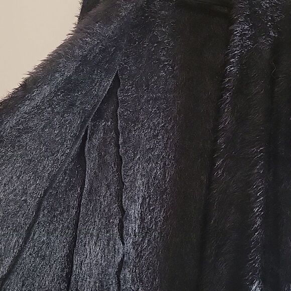 M Magaschoni Black Open Front Eyelash Cardigan - Picture 3 of 5